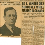 Daily News Ed E. Bender Dies